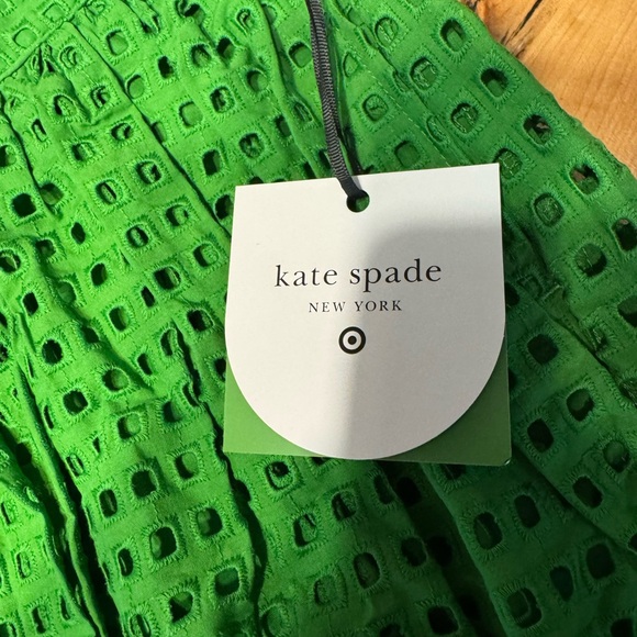 Kate Spade Vibrant Green A-Line Eyelet Skirt - Picture 2 of 6